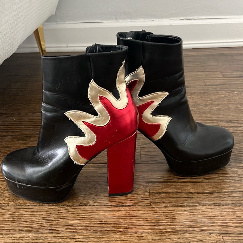 Forever 21 flame boots